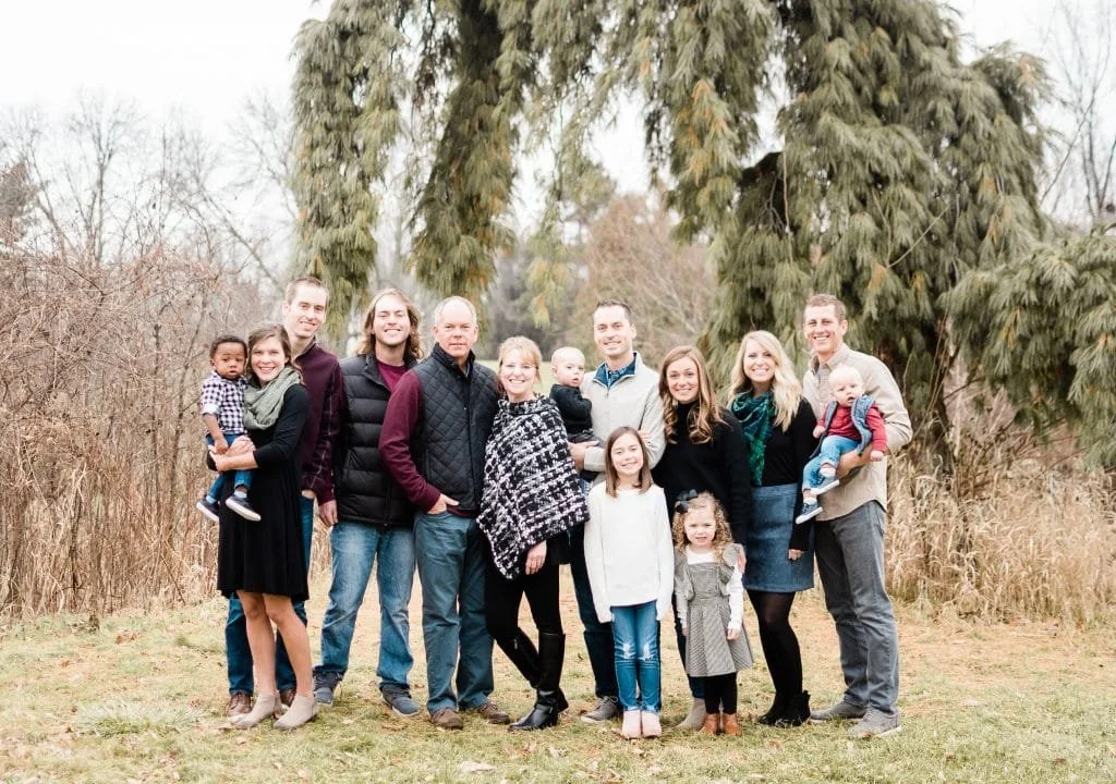 Lisa and her family, from the Garden of Grace About page
